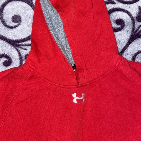 Red Under Armour Hoodie Youth XL - Picture 2 of 6